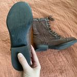 American Eagle Y2K AEO Brown Lace Crochet Combat Boots Photo 4