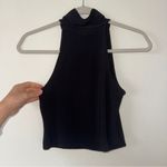 Open Edit  Mock High Neck TankTop Black Small Photo 3