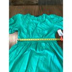 French Connection  Poplin Puff Sleeve V Neck Tiered Fit and Flare Maxi Dress XL Photo 3