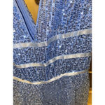 Women's FAERIESTY Dress XS Blue Sequin Photo 2