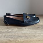 Kate Spade  Carmen Loafers Gold Tone Accent Moc Toe‎ Preppy Blue Womens Size 7.5 Photo 2