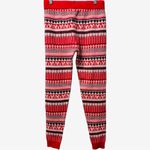 Free People  Intimately Falala Fair Isle Cozy Soft Red Holiday Leggings Medium Photo 3