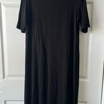 Eileen Fisher  Size Medium Jersey MIDI Dress High-Low Hem Viscose Spandex Photo 0
