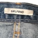 GRLFRND Karolina High Rise Crop Jean Distressed Raw Hem Stripe Revolve Size 26 Photo 9