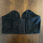 Victoria's Secret Dream Angels Boutiste Black Velour Strapless V Cut Top Large Photo 1