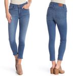 Madewell  • 9” Mid-Rise Skinny Crop jeans ankle Angelo blue medium wash Photo 9