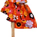 Victoria Beckham  x Target Orange Floral Belted Romper Photo 4