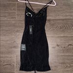 Lulus NWT Talk Of The Party Black Sparkly Ruched Bodycon Mini Dress - Size XS Photo 8