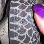 Michael Kors  Snakeskin Embossed Suede MK Hardware Crossbody Bag Photo 7