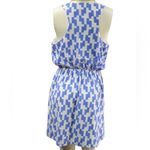 Anthropologie ANTHRO BIRD CAGE BLUE WHITE SLEEVELESS PRINT TANK BACK STYLE DRESS S Photo 1