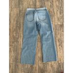 Sam Edelman Women's Blue Striped The Chelsea Wide Leg Crop Jeans Size 28 Photo 6