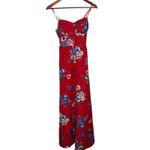 Band of Gypsies Floral Maxi Dress Red Blue Sleeveless Summer Sundress Sz S Photo 2