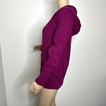 Old Navy Maternity Purple Knit Hooded Sweater Photo 1