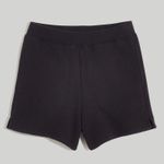 Madewell Airyterry Stitched-Pocket Sweatshorts In Black Size Small Photo 3