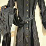 J.Crew  Drapey Shirt Dress in Luster Crepe Black Size 12 Holiday Party Cocktail Photo 10