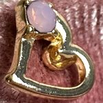 Free People  Blush Pink Velvet Rose Brooch 5 Pairs of Stud Earrings Cross Heart Photo 9