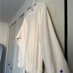 Champion Cream Crewneck Photo 2