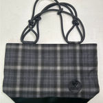 The Classic Farmhouse Shoulder Bag Plaid Wood Stove Blue/gray Gray Photo 0