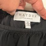 Hayden Elegant Black Gathered Top Size M Photo 5