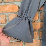 Everly  Women's Ruffle Blouse Bell Sleeve Crew‎ Neckline Relaxed Green Size S Photo 2