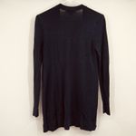 Ann Taylor  Navy Blue Petite S Stretchy Cardigan LS Travel Minimalist Capsule Photo 5