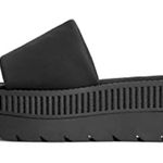 ZARA  Trafaluc Size 41 EU 10 US Black Platform Wedge Sandals Photo 0