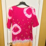 Juicy Couture  women's medium silk flutter tie-neck tunic "FRUIT PIE" dress Photo 2