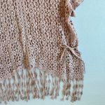 Crochet Pink Knit Off Shoulder Festival Top Size Small Photo 4