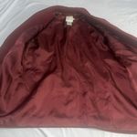 Façonnable Women’s Faconnable 100% Wool Maroon Coat Sz M Medium W Flaws Photo 15
