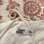 Tiger Mist  Campbell White Lace Shoulder Tie Crop Top Photo 1