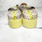 Kate Spade  Zia Platform Leather Espadrille Snake Print Size 9 B Photo 7