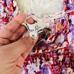 Casual red / pink summer floral midi dress size L. Photo 4