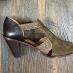H.S. Trask Ginger Suede Brown Heeled Sandals Size 8 Photo 2