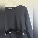 ZARA  Sequin Long Sleeve Blouse Photo 2