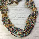 Vintage Seed Bead Statement Necklace Photo 1