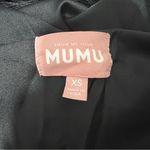 Show Me Your Mumu NEW NWOT  Jasmine Fringe Halter Maxi Dress Black Luxe Satin Photo 11