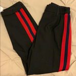 Bershka Black and Red  Sporty jogger trouser pants Size XS Photo 7