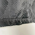 Juicy Couture  Short Skirt Snake Skin Pattern Black Box Pleat‎ Size 1X Mini Rock Photo 2