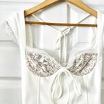 NWT Marthea Lace Corset Crop Top Sz XS White Photo 2