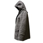 Grey wool coat with hood claudiepierlot Gray Photo 5