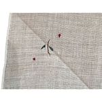 Vintage Hand Embroidered Handkerchief Floral Cotton Woman Photo 3