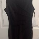 Calvin Klein  Sunburst Sleeveless Black Dress Photo 1