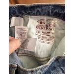 Lucky Brand Easy Rider Mid Rise Bootcut Women’s Size 12 Peace Sign Embroidery Photo 8