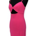 Socialite  x Nordstrom | NWT | Small | Cutout Bodycon Mini Dress in Pink Peacock Photo 3