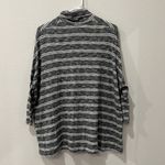 Anthropologie Marled Gray Drop Sleeve Boxy Sweater | Small Photo 4