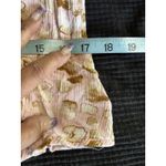 Angels Pink/Brown Cheetah Gauze Button Up Blouse Size M Tie/Tassel 3/4 Bell Sl Brown Size M Photo 8