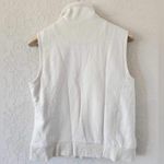 L.L.Bean  White Fleece Vest Size Medium Photo 4