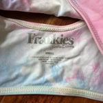 frankie's bikinis  Size S Funfetti Tie Dye‎ Bikini Top Scoop Neck Photo 1