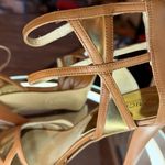 Michael Kors  Jaida Gold and Brown Leather Strappy Heels size 9.5 new Photo 14
