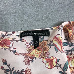 Derek Heart  Pink Floral Kimono W/ Lace trim Photo 1